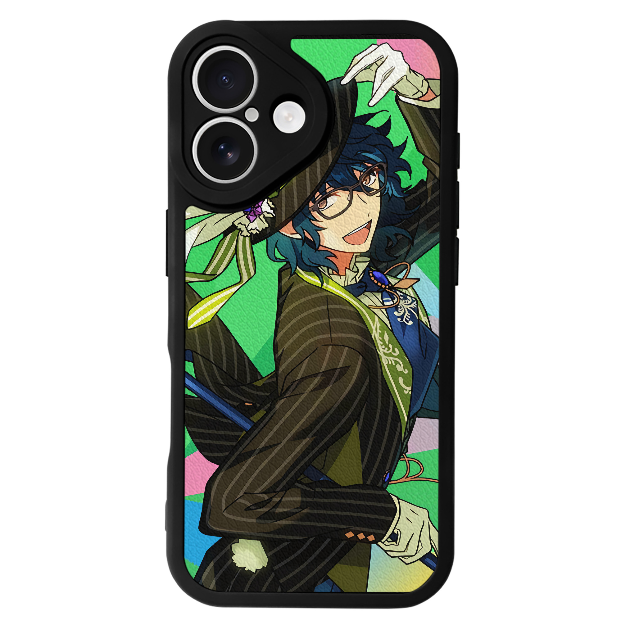 （画像用） あんさんぶるスターズ! Ensemble Stars 【iPhone 16シリーズ対応】シリコンスマホケース（レザー調） 材質：シリコン